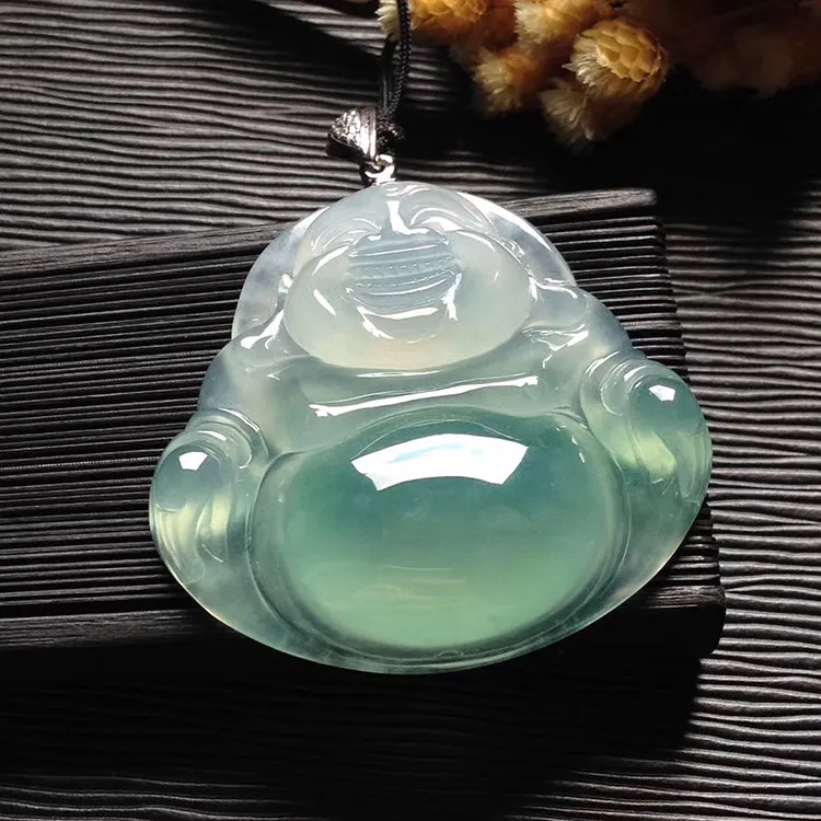 Natural Jade Pendant Jadeite Buddha Pendant PT408