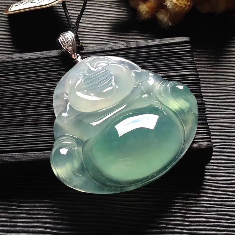 Natural Jade Pendant Jadeite Buddha Pendant PT408