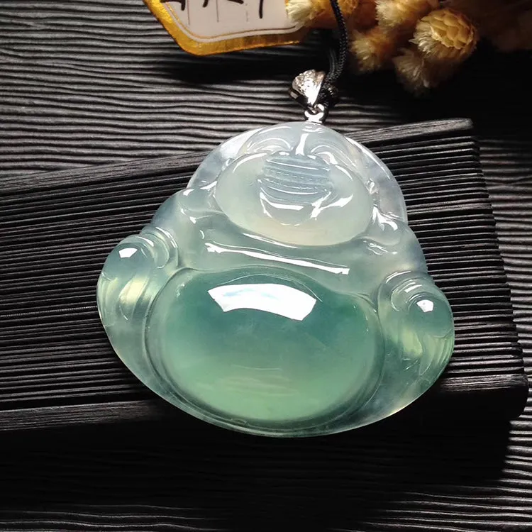 Natural Jade Pendant Jadeite Buddha Pendant PT408