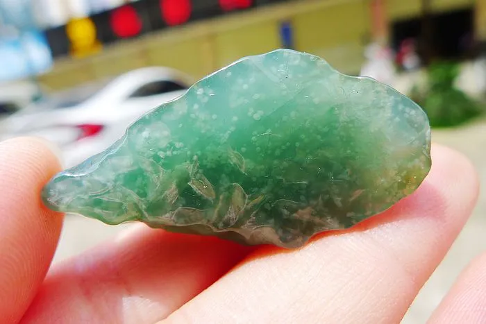 Natural Jade Rough Jadeite Raw (13.5g,4.1X1.9X1.1cm)