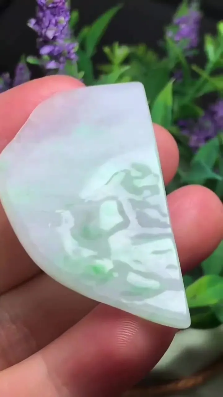 Natural Jade Rough Jadeite Raw (13g,5.1X2.9X0.6cm)-A1193