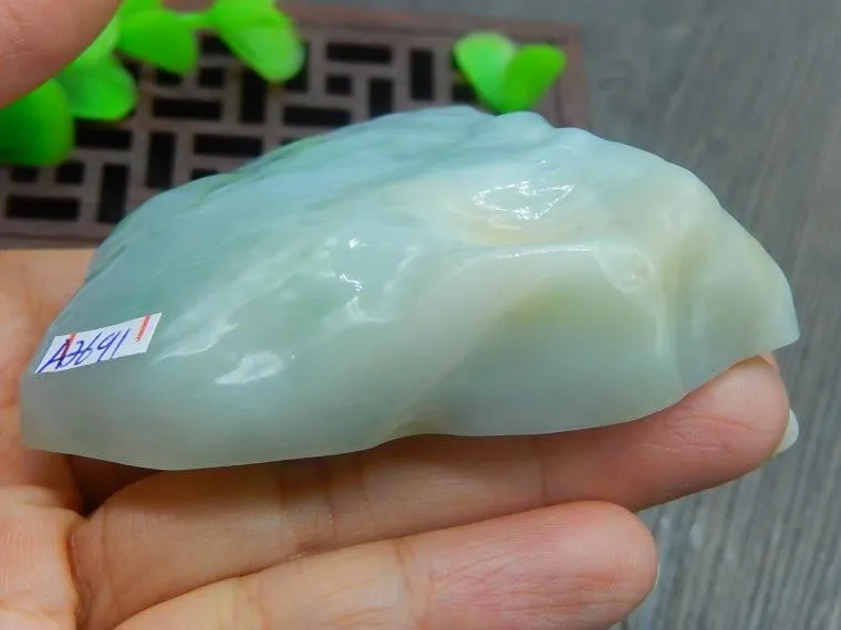 Natural Jade Rough Jadeite Raw (150g, 62X60X20mm)