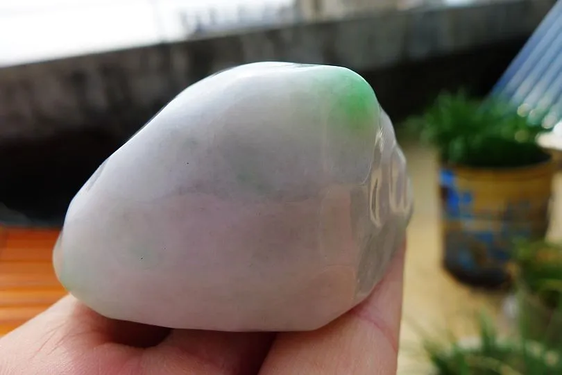 Natural Jade Rough Jadeite Raw (217g,6.3X5.5X3.5cm)