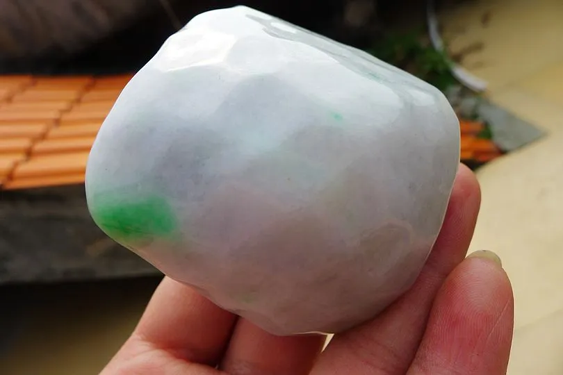 Natural Jade Rough Jadeite Raw (217g,6.3X5.5X3.5cm)