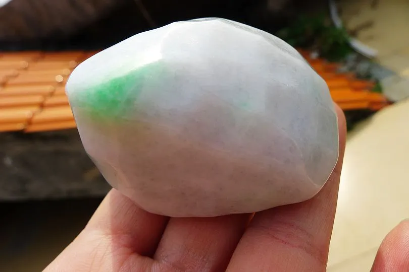 Natural Jade Rough Jadeite Raw (217g,6.3X5.5X3.5cm)