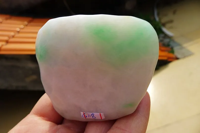 Natural Jade Rough Jadeite Raw (217g,6.3X5.5X3.5cm)