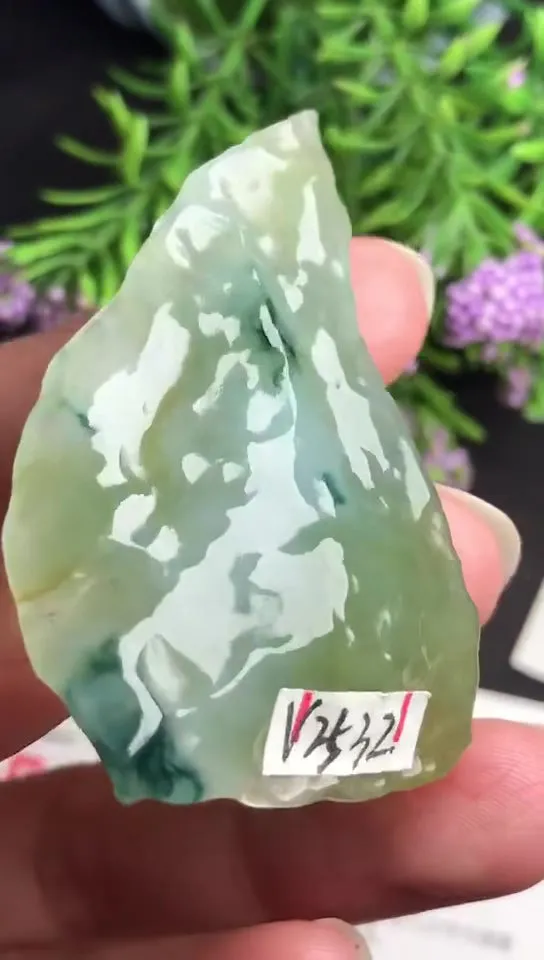 Natural Jade Rough Jadeite Raw (22g,4.9x3.1x1.1cm)-V2532