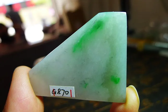 Natural Jade Rough Jadeite Raw (25g,4.6X3.9X0.55cm)