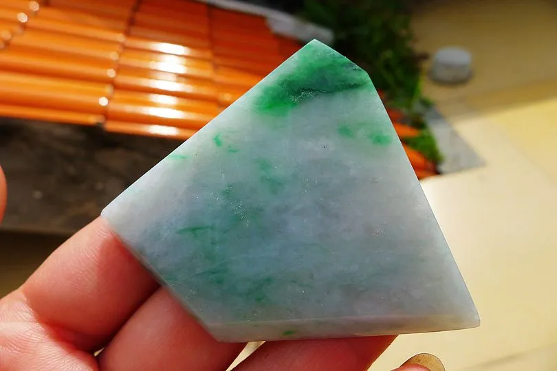 Natural Jade Rough Jadeite Raw (29g,5.2X5.2X0.45cm)