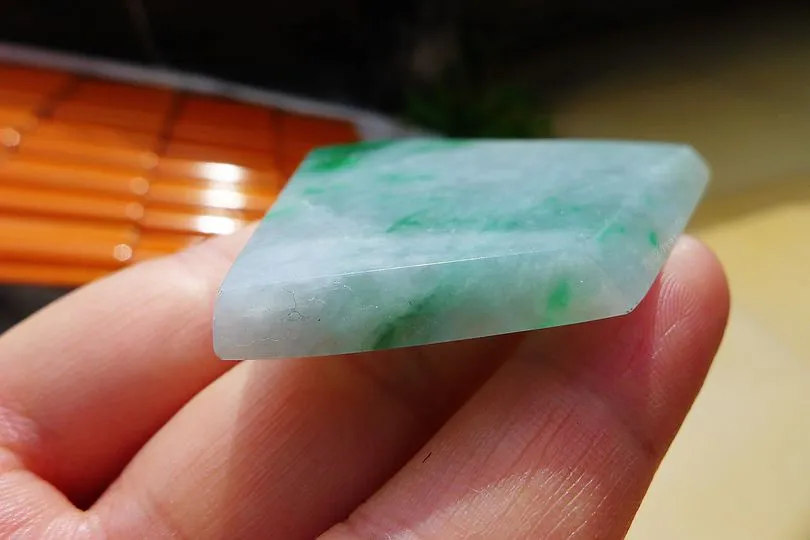 Natural Jade Rough Jadeite Raw (29g,5.2X5.2X0.45cm)