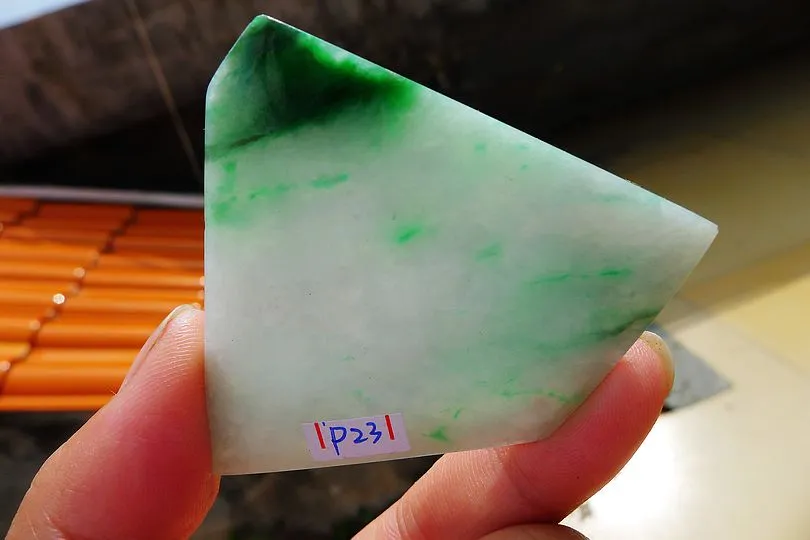 Natural Jade Rough Jadeite Raw (29g,5.2X5.2X0.45cm)