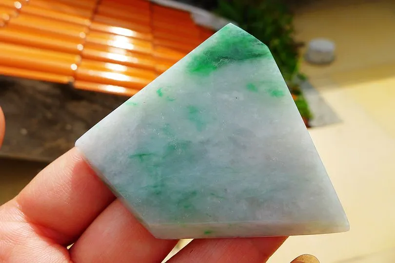 Natural Jade Rough Jadeite Raw (29g,5.2X5.2X0.45cm)