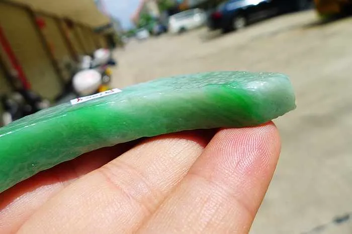 Natural Jade Rough Jadeite Raw (40g,7.7X2.1X0.9cm)