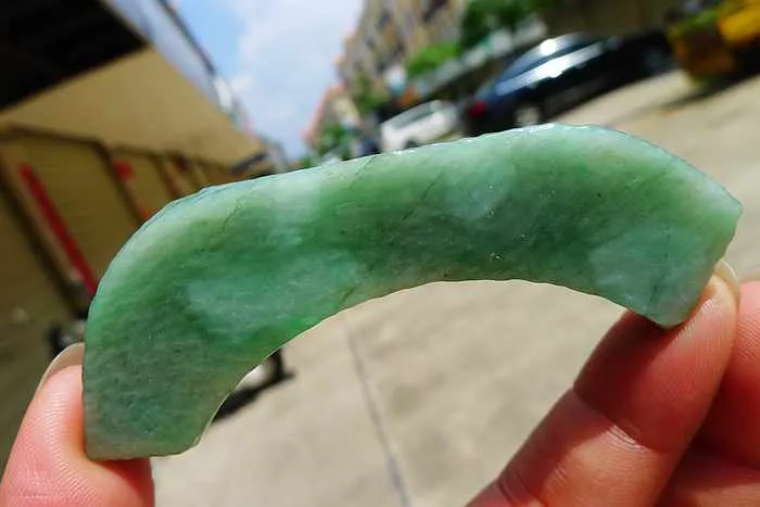 Natural Jade Rough Jadeite Raw (40g,7.7X2.1X0.9cm)