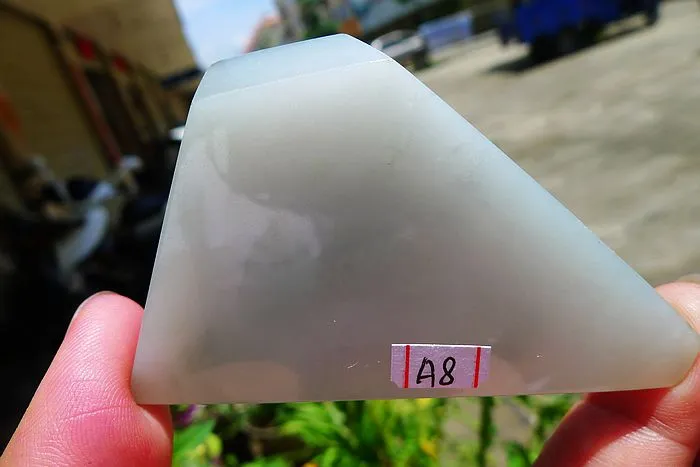 Natural Jade Rough Jadeite Raw (56g,6.8X4.2X0.85cm)