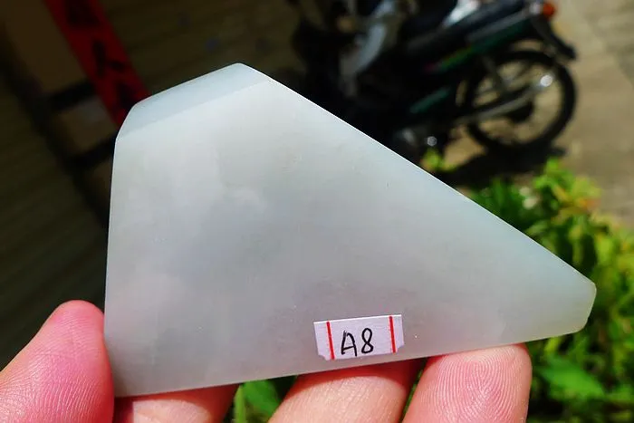 Natural Jade Rough Jadeite Raw (56g,6.8X4.2X0.85cm)