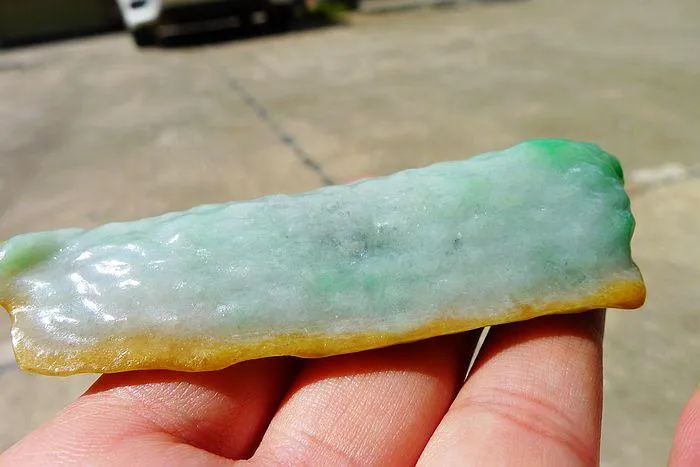 Natural Jade Rough Jadeite Raw (60g,9.4X2.6X1.3cm)