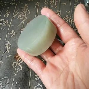 Natural Kunlun Jade Rough Nephrite Raw (120g, 5.2X5.2X1.9cm)