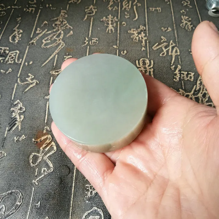 Natural Kunlun Jade Rough Nephrite Raw (120g, 5.2X5.2X1.9cm)