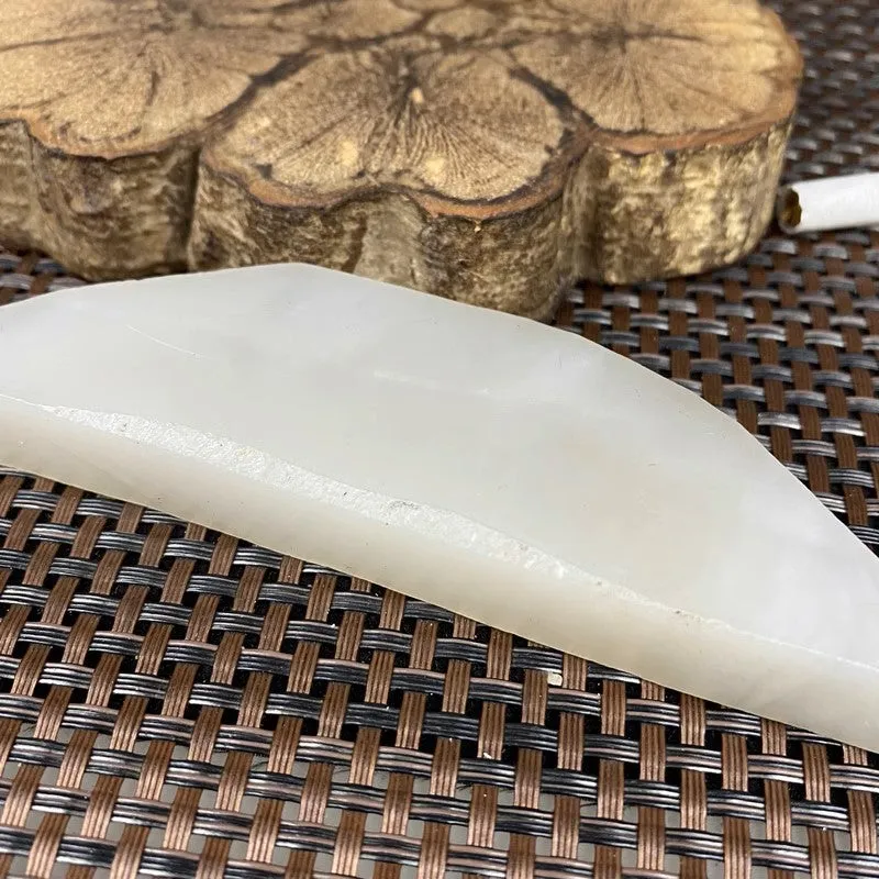 Natural Kunlun Jade Rough Nephrite Raw (130g,12.1X3.3X1.5cm)