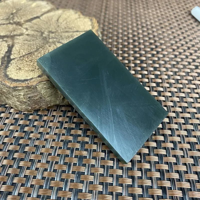 Natural Kunlun Jade Rough Nephrite Raw (38g,6.3X3.7X0.55cm)