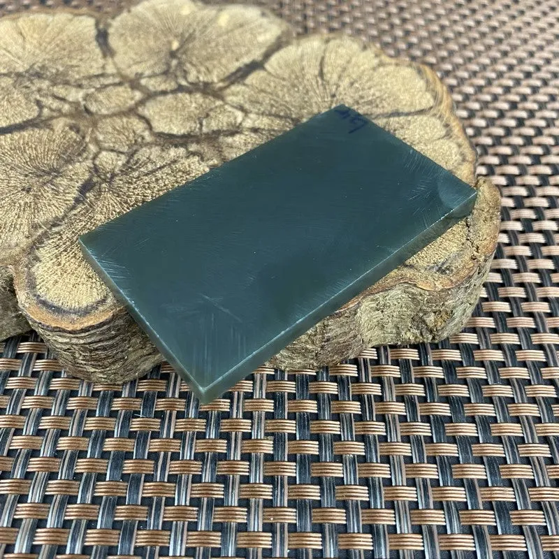 Natural Kunlun Jade Rough Nephrite Raw (38g,6.3X3.7X0.55cm)