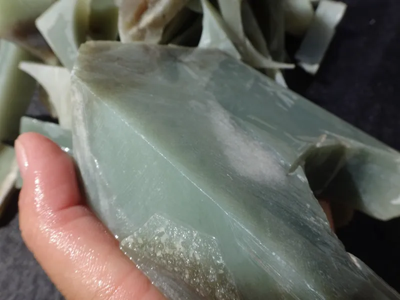 Natural Kunlun Jade Rough Nephrite Remains Around 10kg