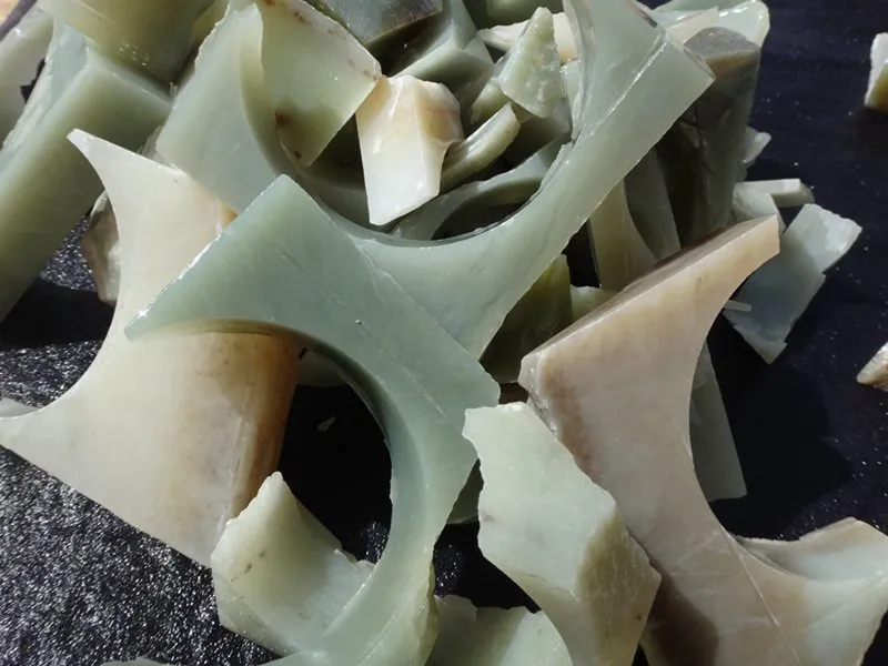 Natural Kunlun Jade Rough Nephrite Remains Around 10kg