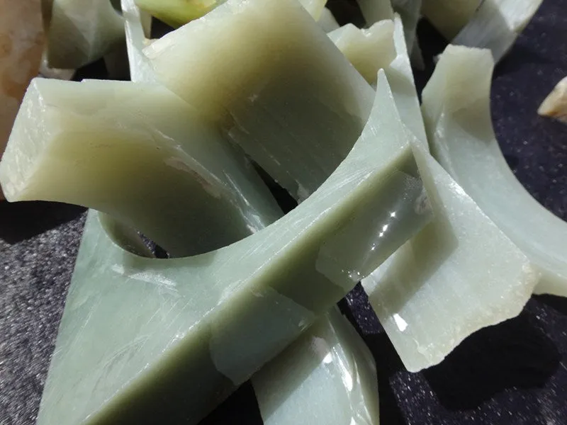 Natural Kunlun Jade Rough Nephrite Remains Around 10kg