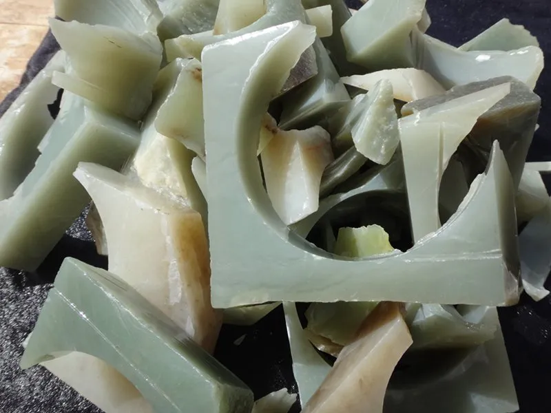 Natural Kunlun Jade Rough Nephrite Remains Around 10kg