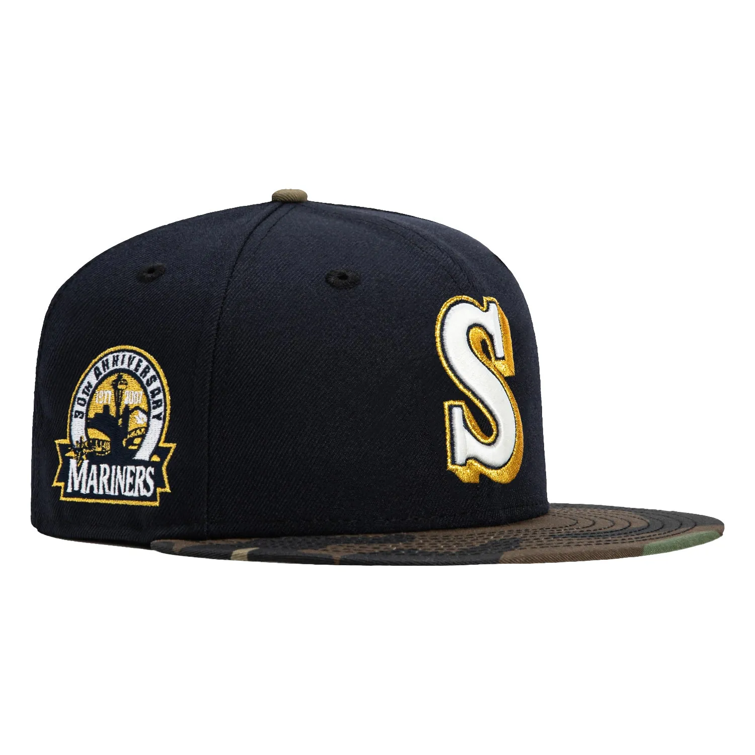 New Era 59Fifty Seattle Mariners 30th Anniversary Patch Hat - Navy, Camo