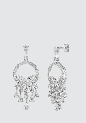 Olivia 14 Earrings Diamond White