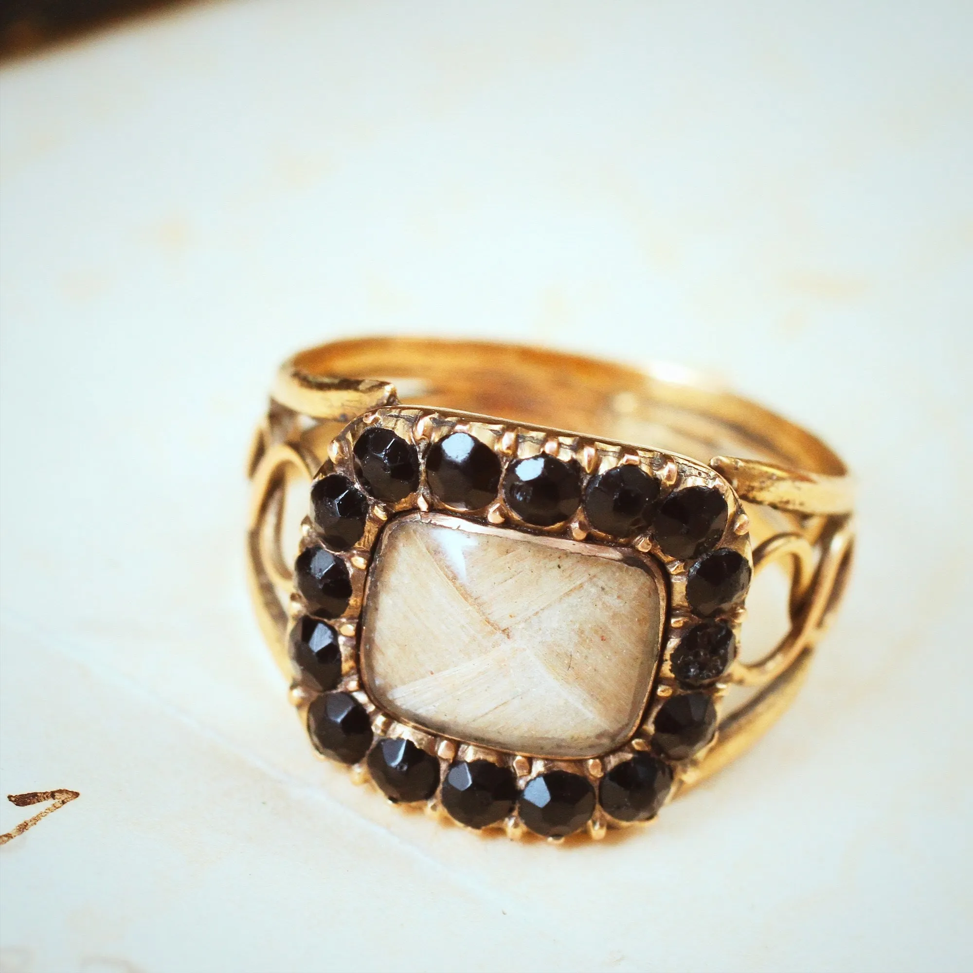 Once Precious Antique Georgian Mourning Ring