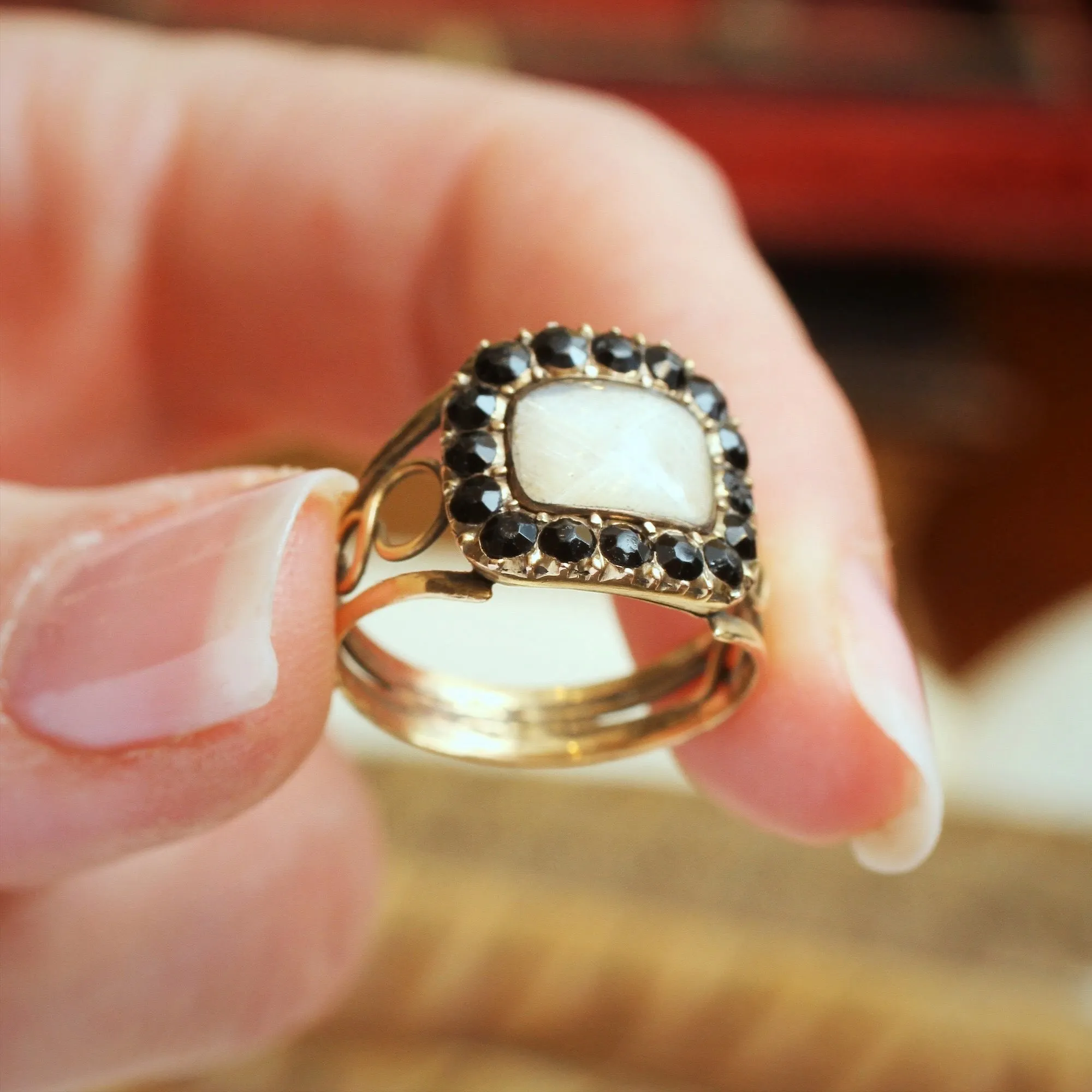 Once Precious Antique Georgian Mourning Ring