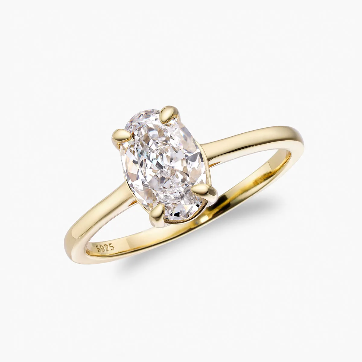 Oval Solitaire Ring