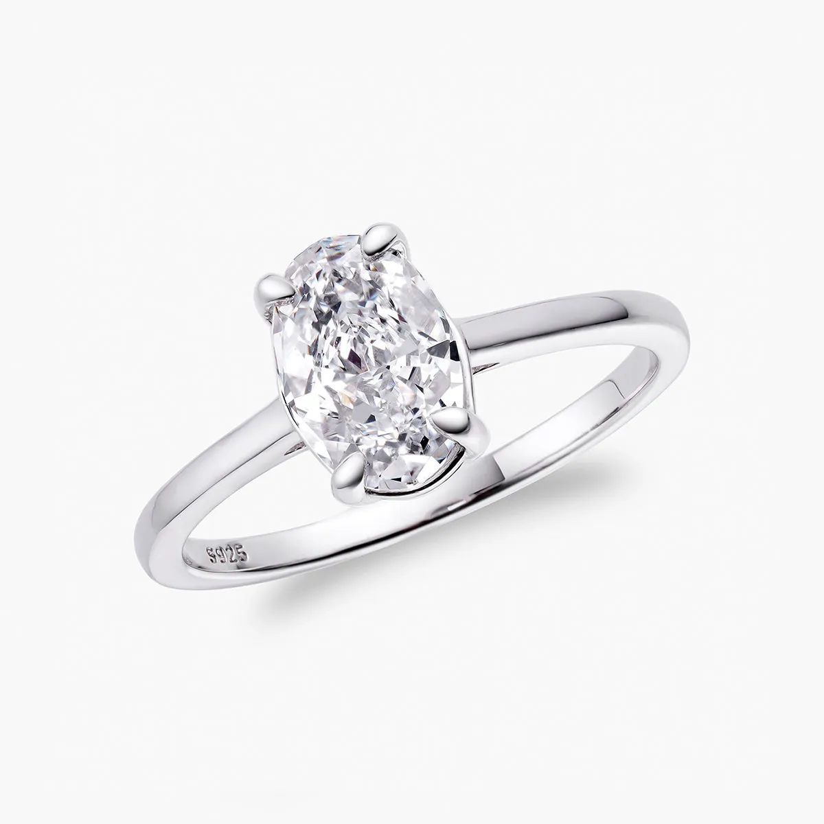 Oval Solitaire Ring