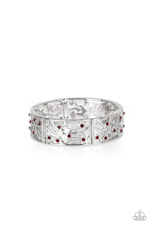 Paparazzi Bracelet ~ Yours and VINE - Red