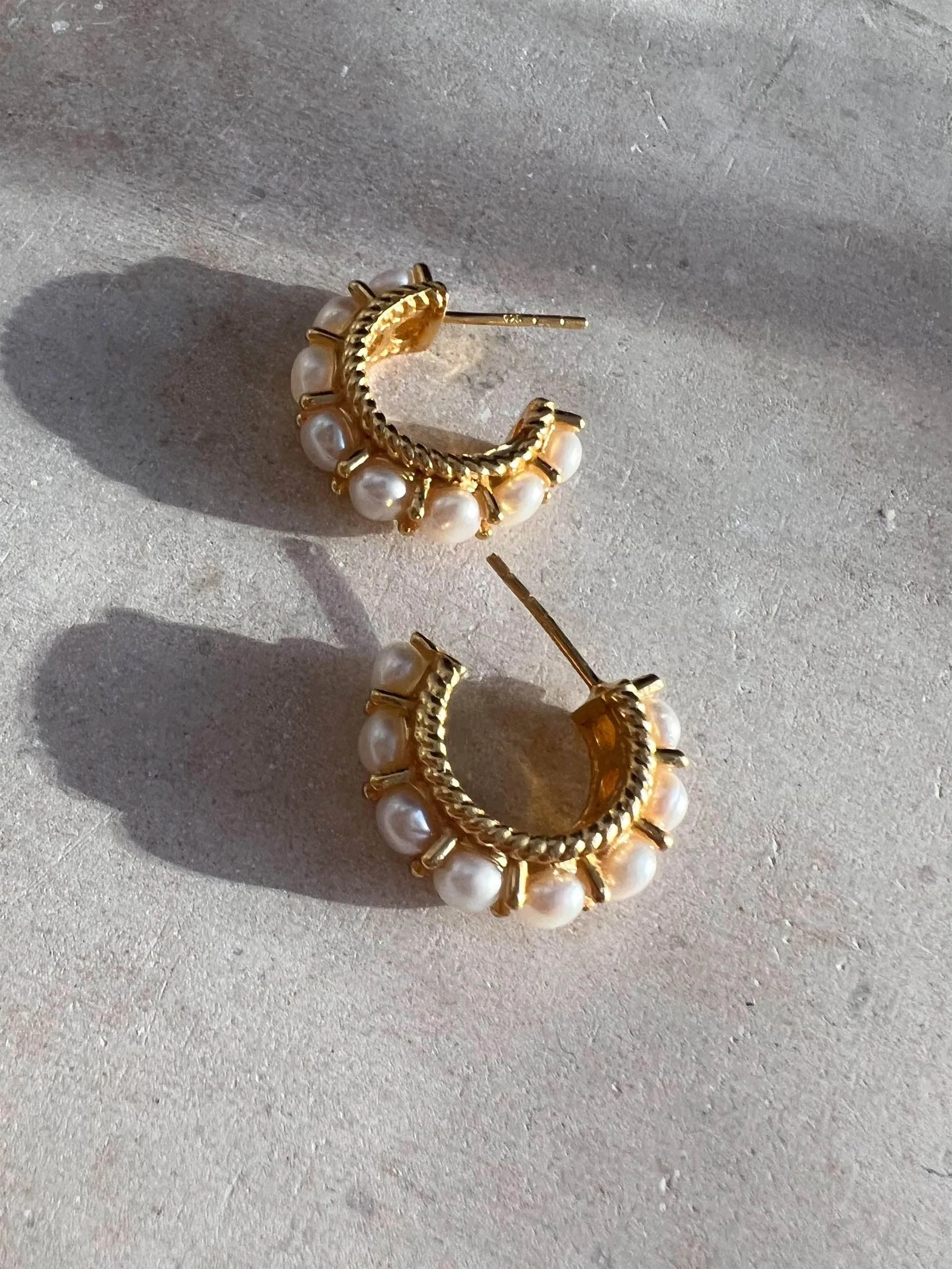 Pearl Rosalia hoops