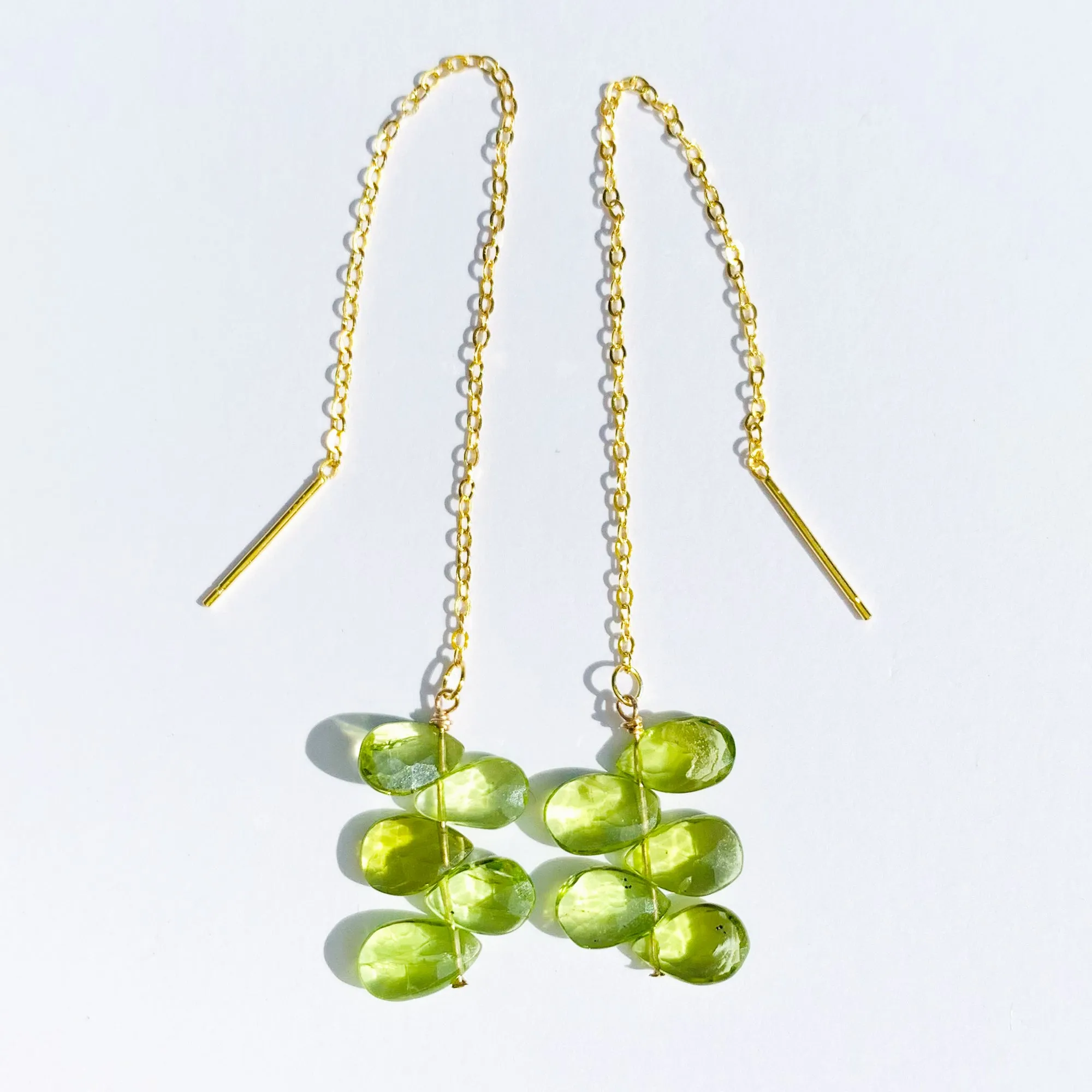 Peridot Gold Threaders