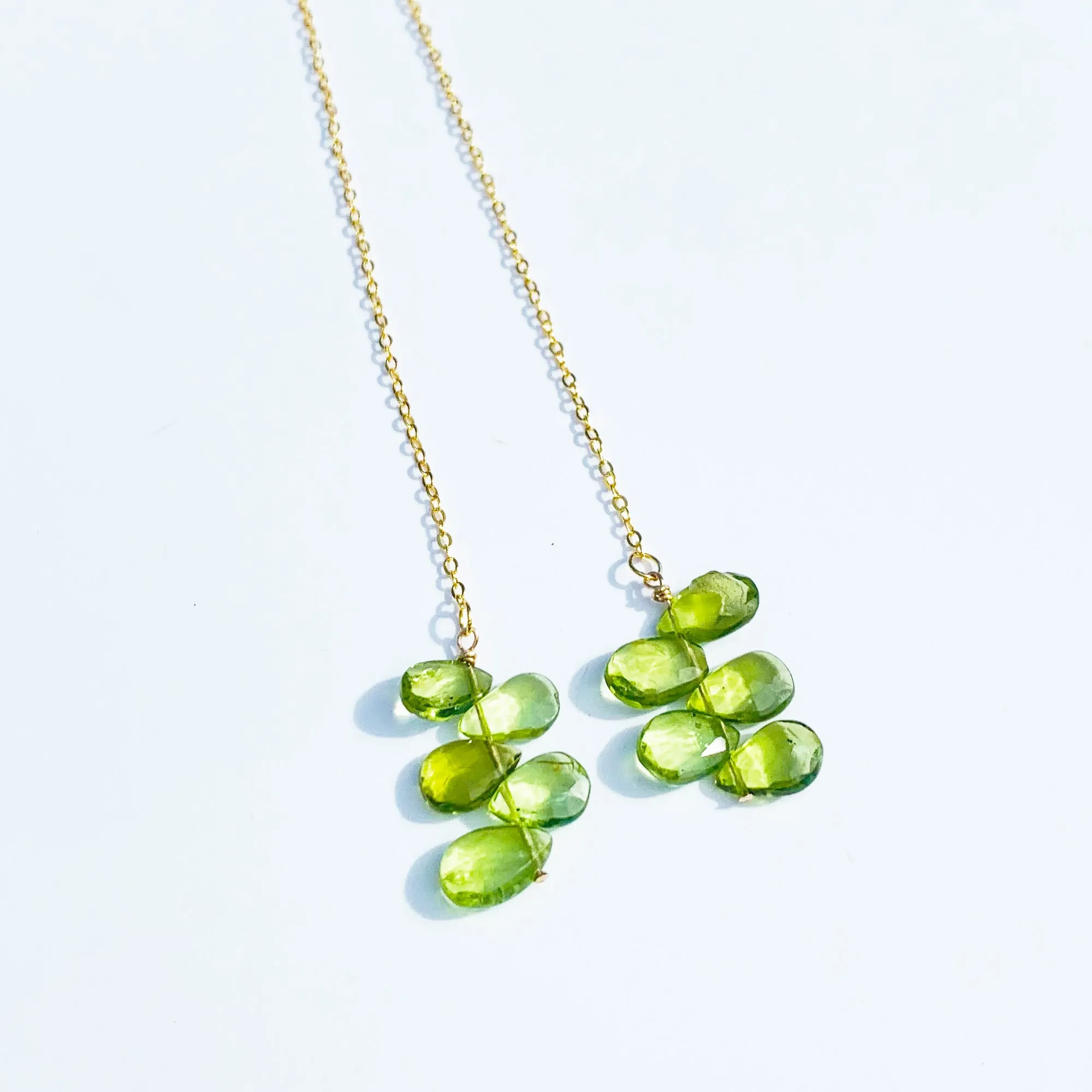 Peridot Gold Threaders