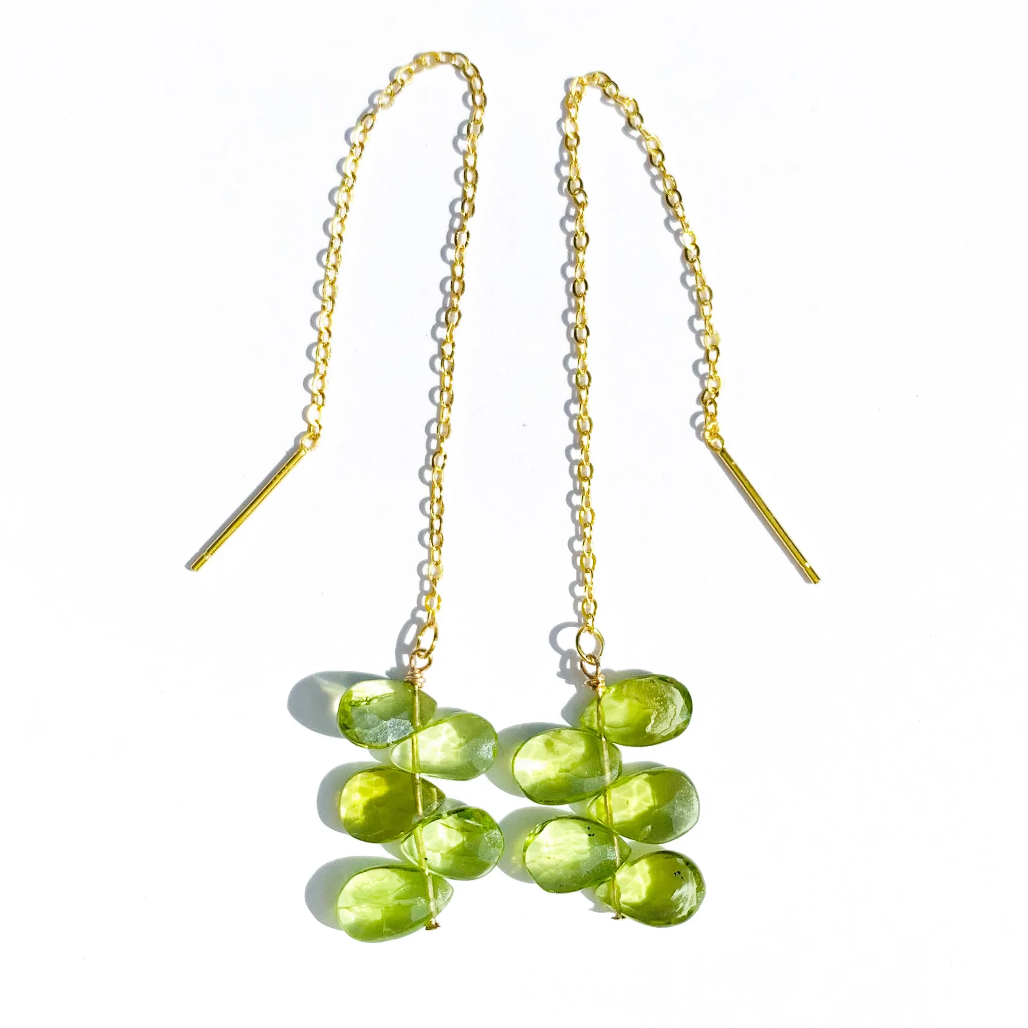 Peridot Gold Threaders