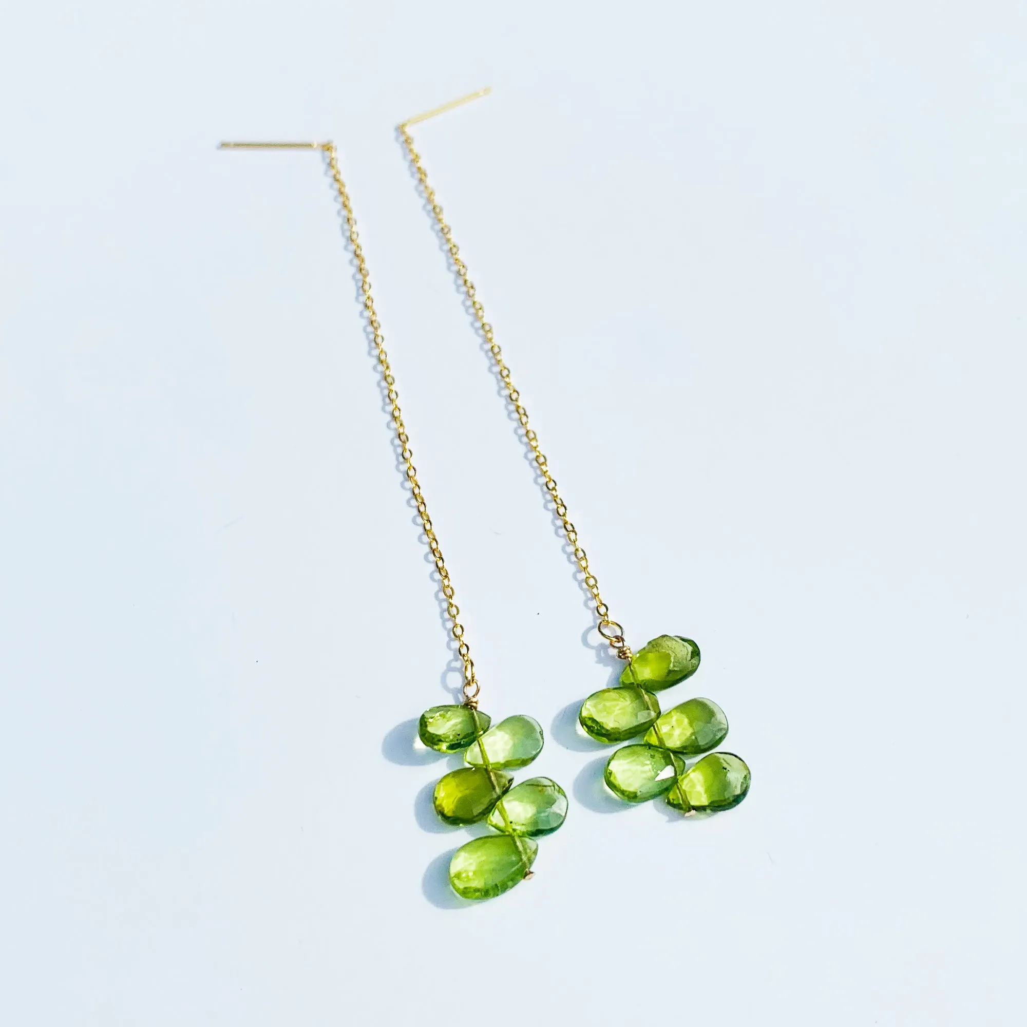 Peridot Gold Threaders