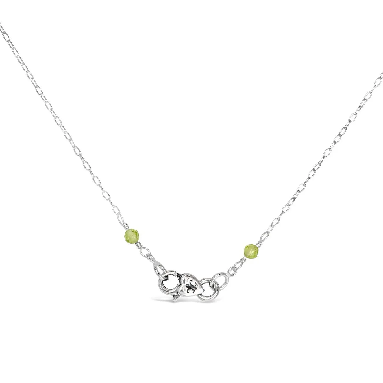 Petite Peridot Signature Bar Necklace