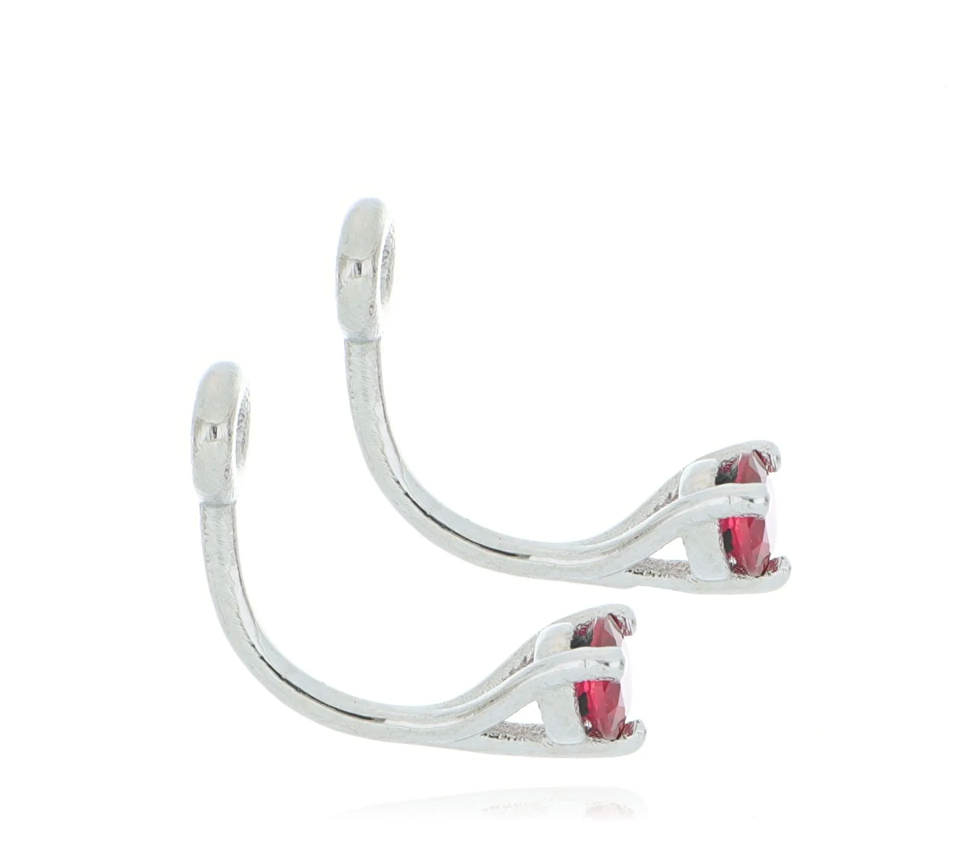 Platinum Ruby Earring Jacket