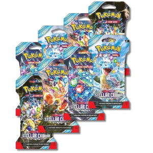 Pokemon Scarlet & Violet Stellar Crown | 8 Sleeved Boosters Packs