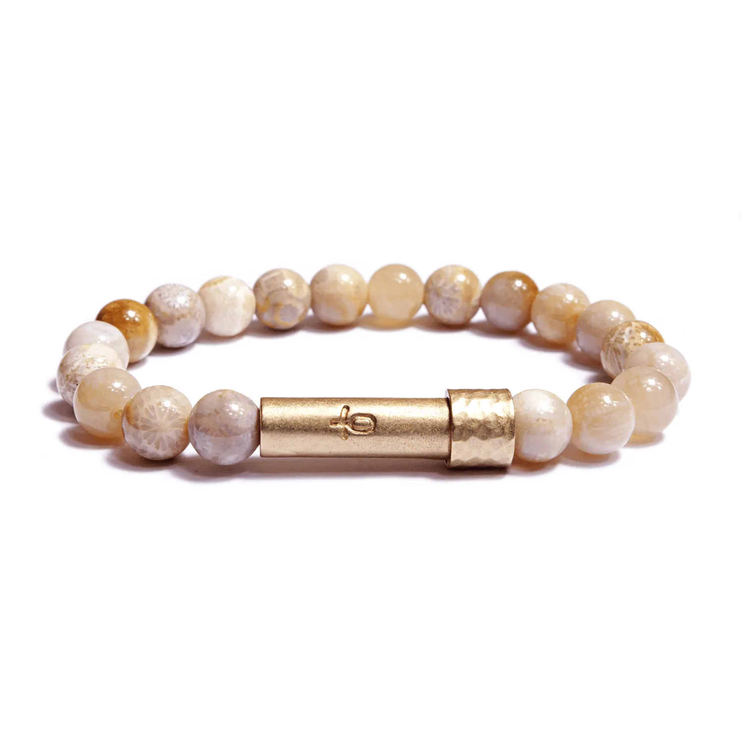 Polished Coral Jade Intention Bracelet