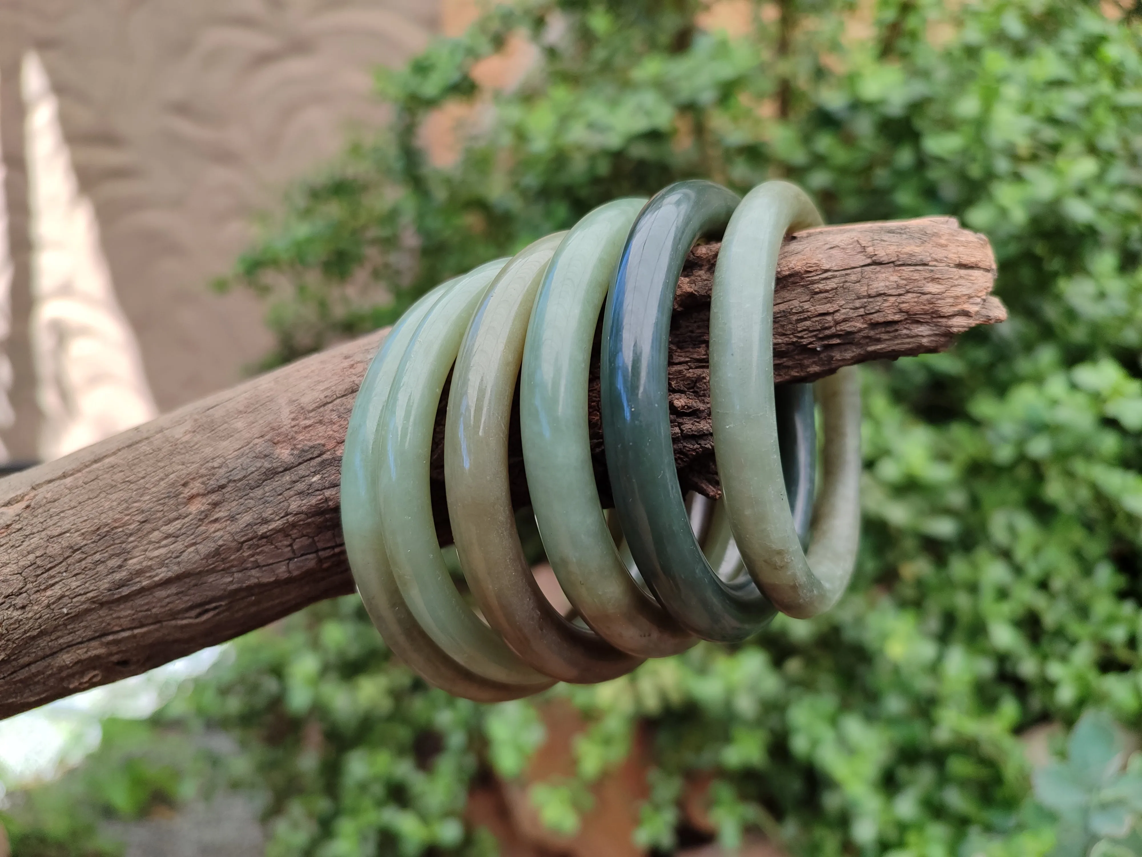 Polished Nephrite Jade Bracelets - Sold Per Item - From New Zealand