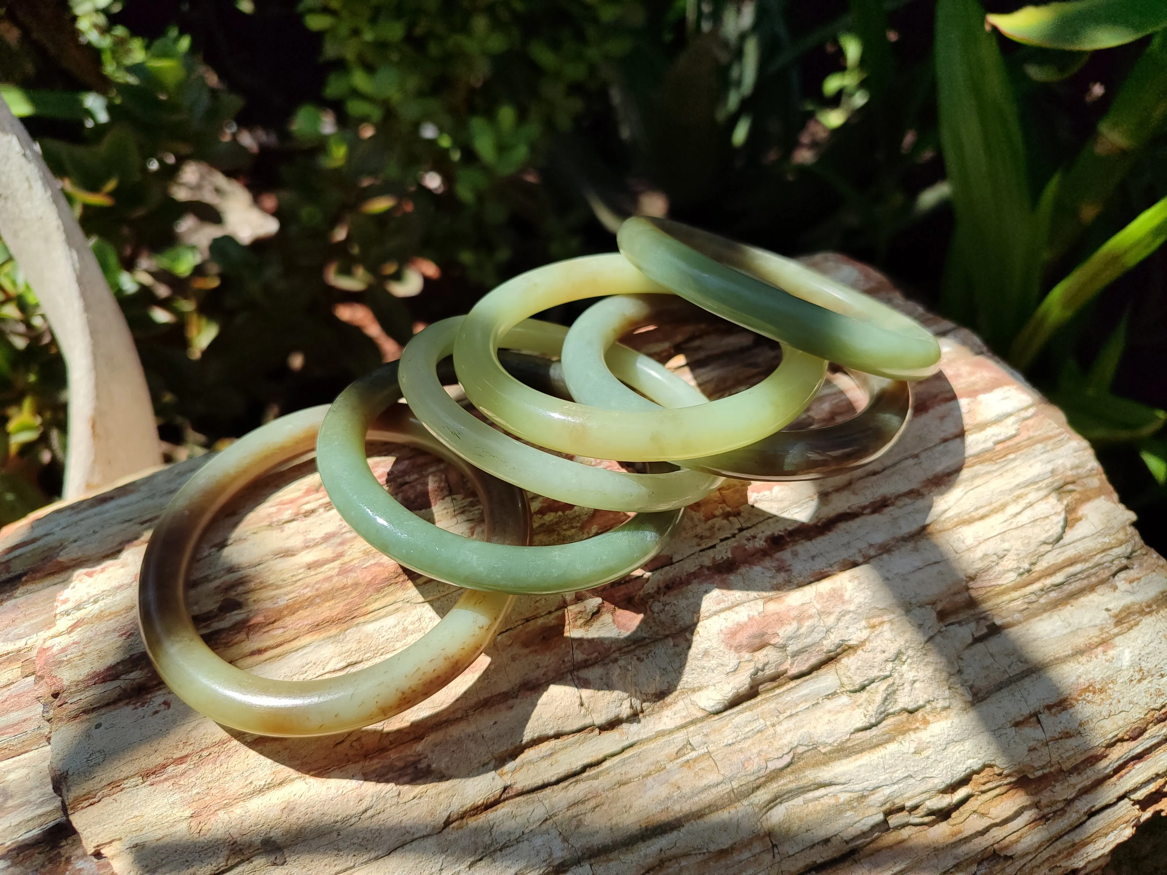 Polished Nephrite Jade Bracelets - Sold Per Item - From New Zealand