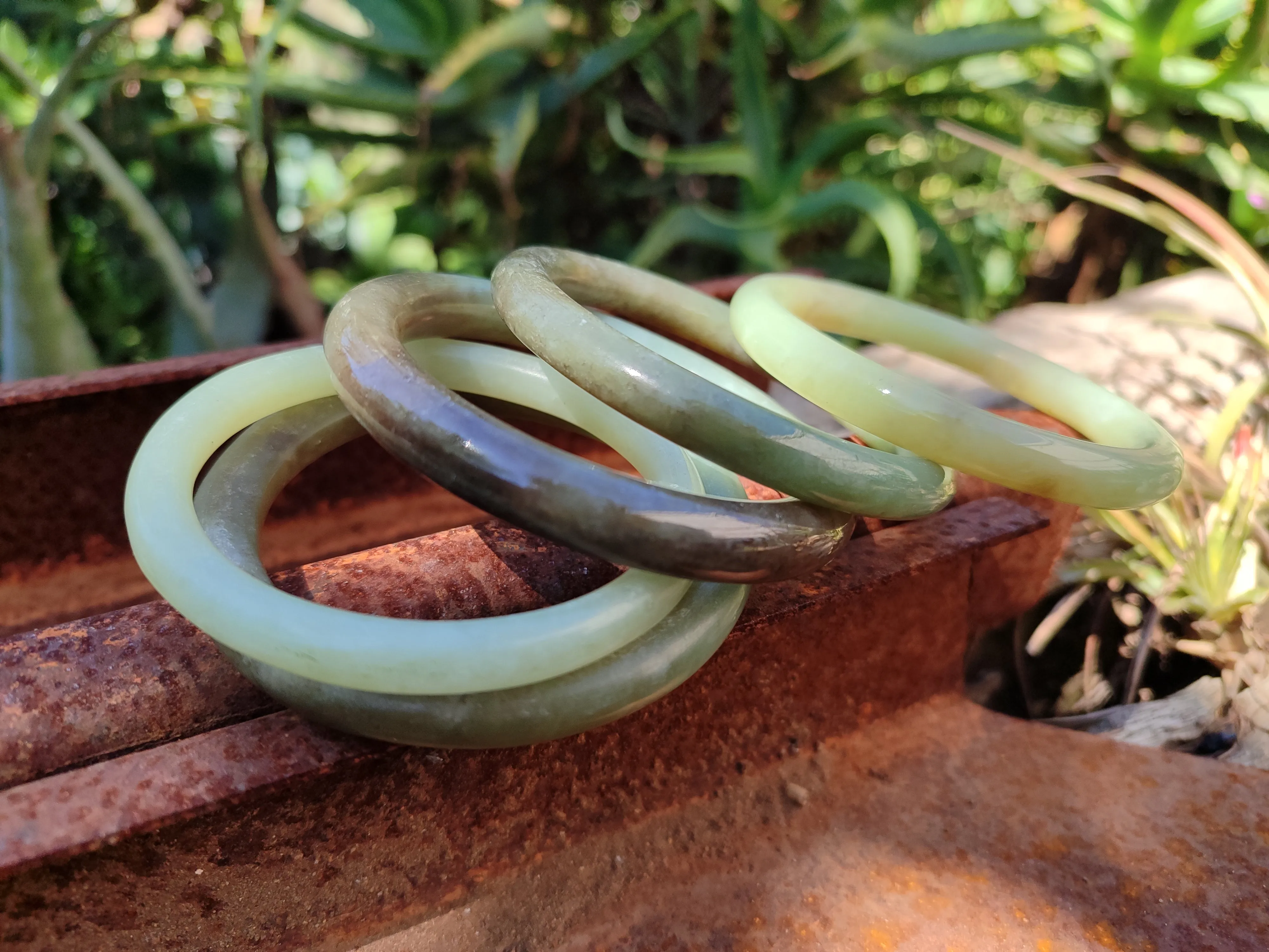 Polished Nephrite Jade Bracelets - Sold Per Item - From New Zealand