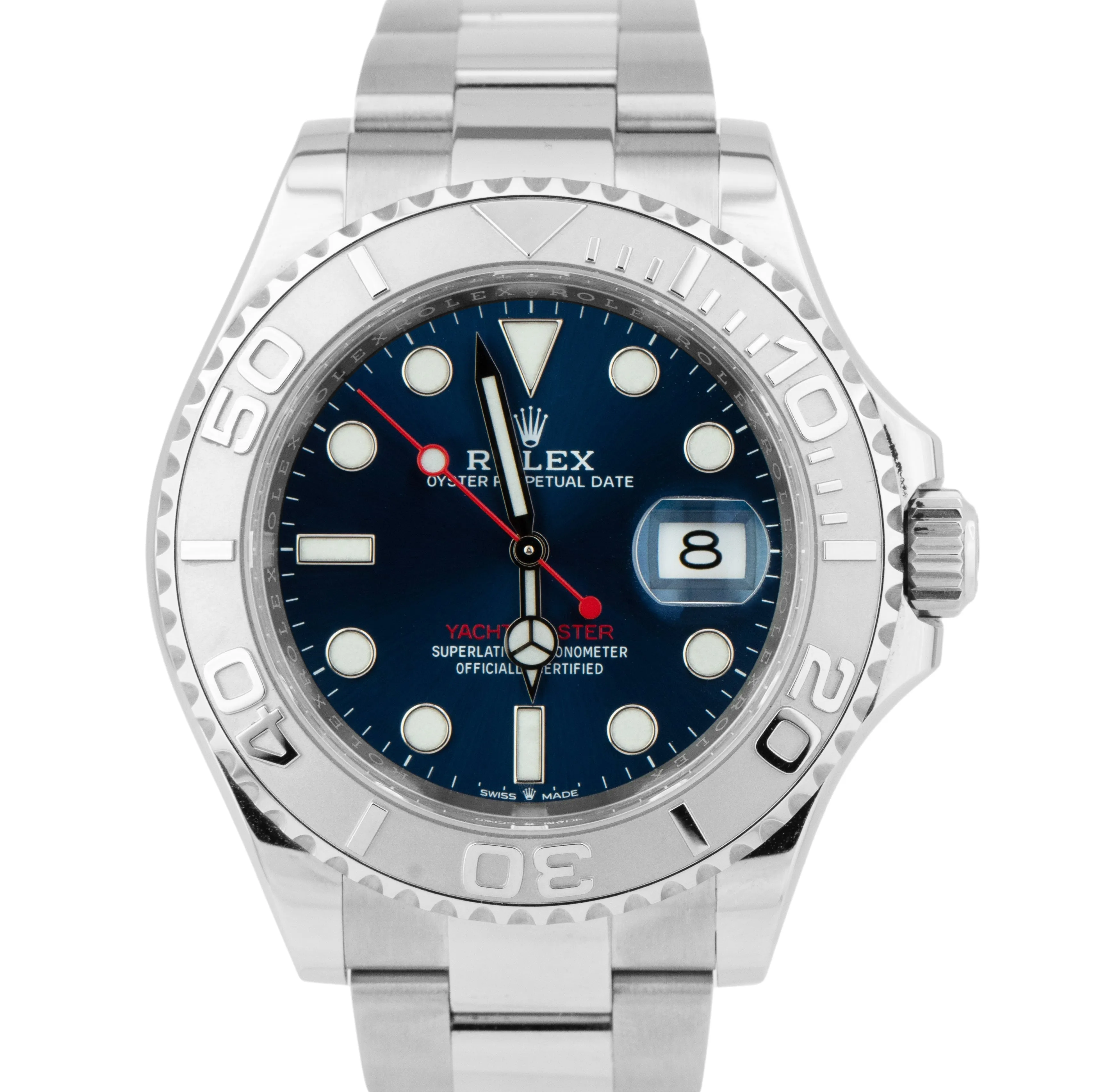 Rolex Yacht-Master 40mm Blue Stainless Steel Oyster Dive Watch 126622 BOX CARD